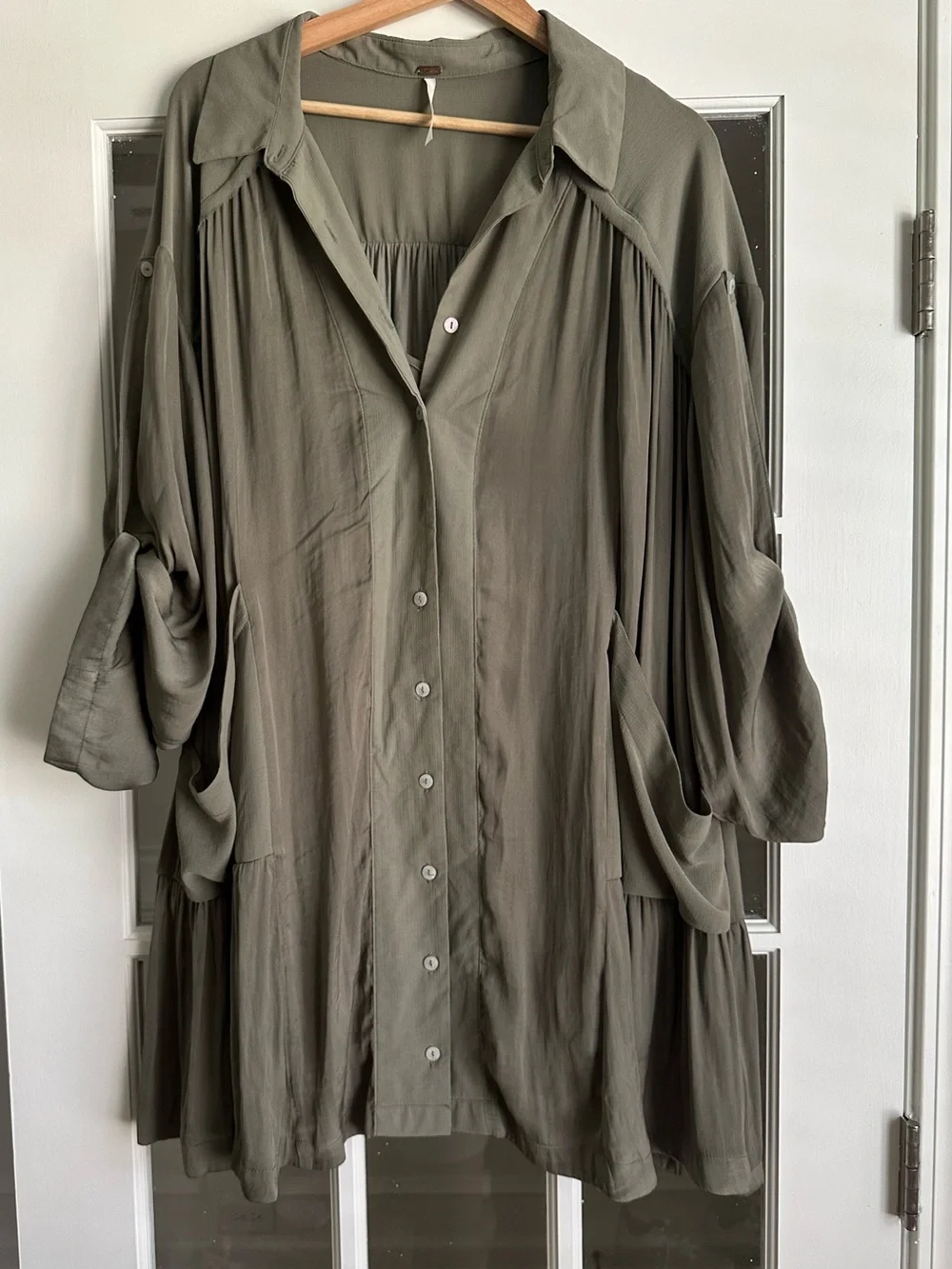 Free People moonstruck shirt dress